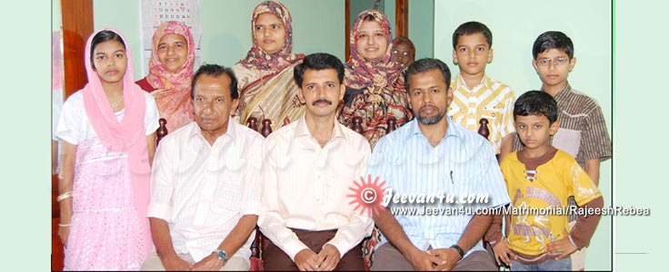 Rajeesh Rebea wedding Family Photo